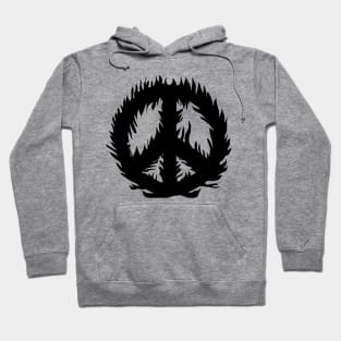 Burning Peace Symbol Hoodie